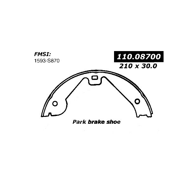 Centric Parts Centric Brake Shoes, 111.08700 111.08700 - main